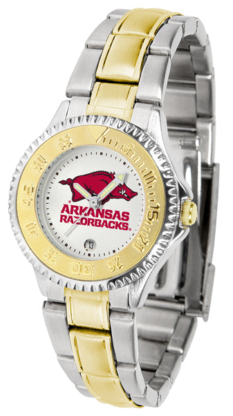 Arkansas Razorbacks Competitor Two-Tone Ladies Watch
