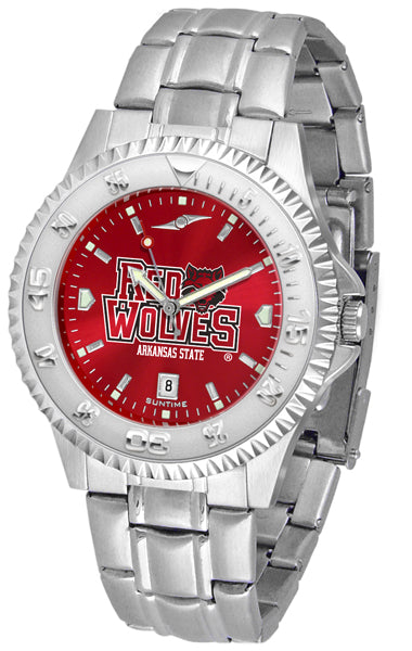 Arkansas State Red Wolves Competitor Steel Men’s Watch - AnoChrome