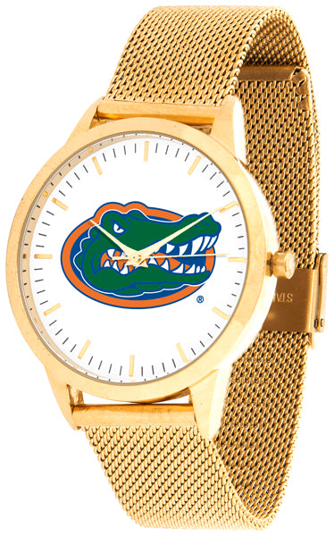 Florida Gators Statement Mesh Band Unisex Watch - Gold