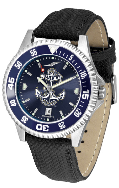 Navy Midshipmen Competitor Men’s Watch - AnoChrome - Color Bezel