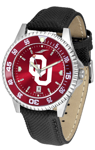 Oklahoma Sooners Competitor Men’s Watch - AnoChrome - Color Bezel