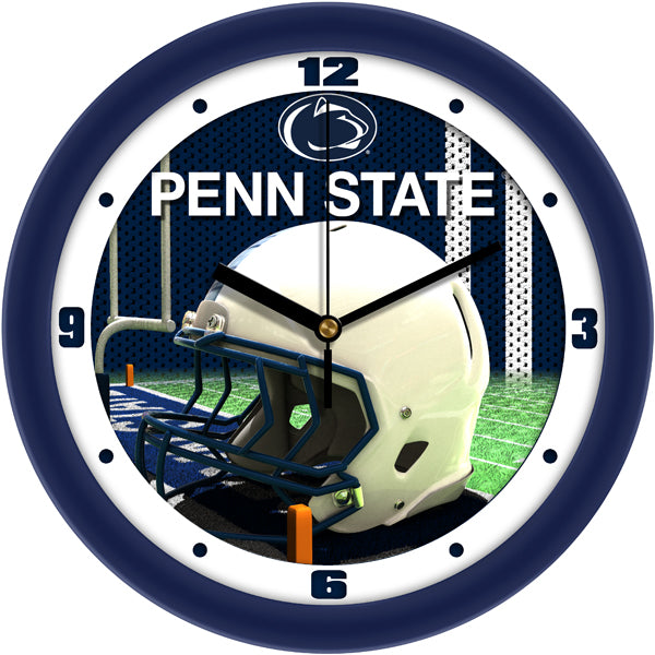 Penn State Wall Clock Football Helmet Pro Sports Watches