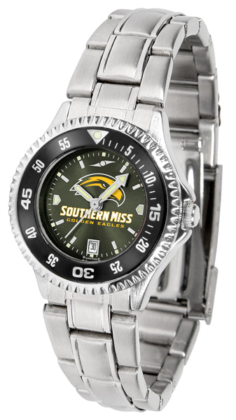 Southern Miss Competitor Steel Ladies Watch - AnoChrome - Color Bezel