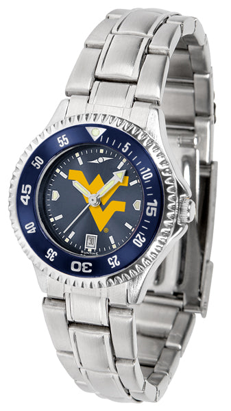 West Virginia Competitor Steel Ladies Watch - AnoChrome - Color Bezel