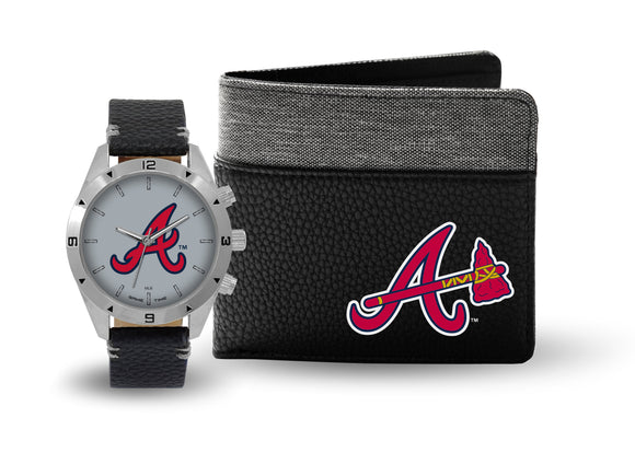 Atlanta Braves Men's Watch and Wallet Gift Set