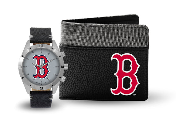 Boston Red Sox Men's Watch and Wallet Gift Set