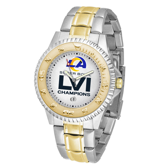 Los Angeles Rams Men's 2022 Super Bowl Two-Tone Competitor Watch