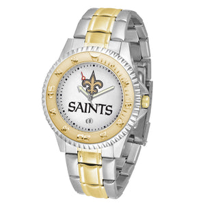 New Orleans Saints Two-Tone Competitor Watch