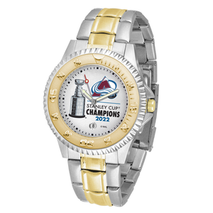 Colorado Avalanche Men's 2022 Stanley Cup Two-Tone Competitor Watch