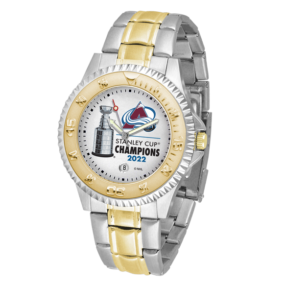Colorado Avalanche Men's 2022 Stanley Cup Two-Tone Competitor Watch