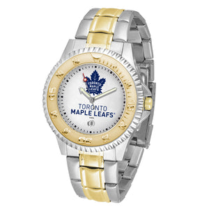 Toronto Maple Leafs Two-Tone Competitor Watch