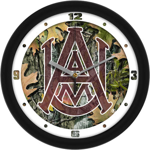Alabama A&M Bulldogs Wall Clock - Camo