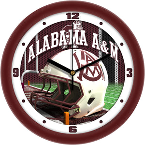 Alabama A&M Bulldogs Wall Clock - Football Helmet
