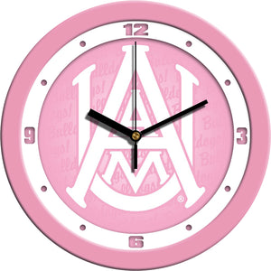 Alabama A&M Bulldogs Wall Clock - Pink