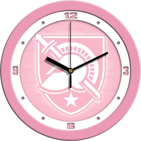Army Black Knights Wall Clock - Pink