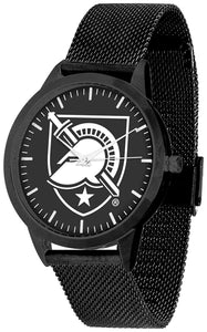 Army Black Knights Statement Mesh Band Unisex Watch - Black - Black Dial