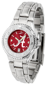 Alabama Crimson Tide Competitor Steel Ladies Watch - AnoChrome