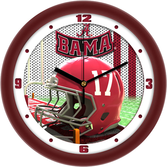Alabama Crimson Tide Wall Clock - Football Helmet
