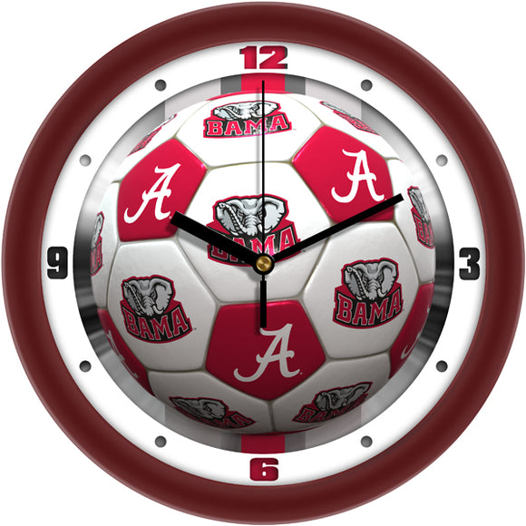 Alabama Crimson Tide Wall Clock - Soccer