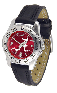Alabama Crimson Tide Sport Leather Ladies Watch - AnoChrome