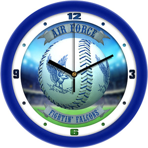 Air Force Falcons Wall Clock - Baseball Home Run