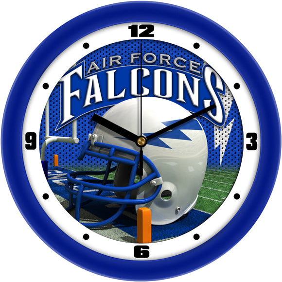 Air Force Falcons Wall Clock - Football Helmet