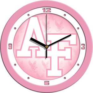 Air Force Falcons Wall Clock - Pink