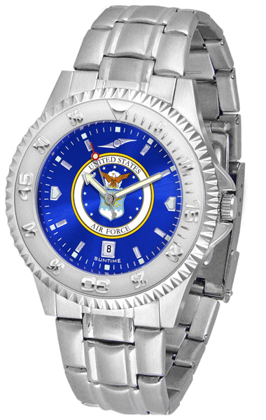 US Air Force Competitor Steel Men’s Watch - AnoChrome