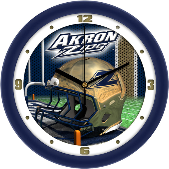 Akron Zips Wall Clock - Football Helmet