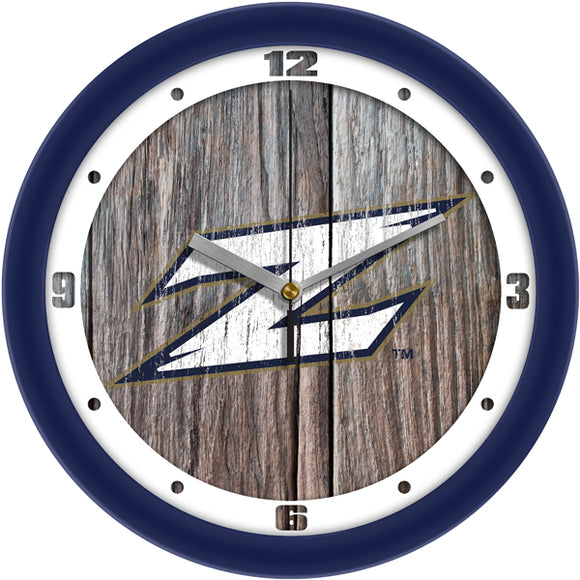 Akron Zips Wall Clock - Weathered Wood