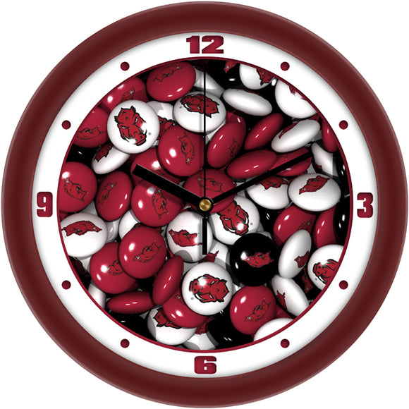 Arkansas Razorbacks Wall Clock - Candy