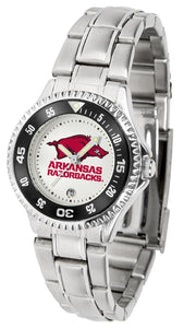 Arkansas Razorbacks Competitor Steel Ladies Watch