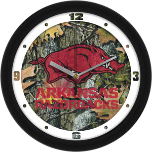 Arkansas Razorbacks Wall Clock - Camo