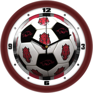 Arkansas Razorbacks Wall Clock - Soccer