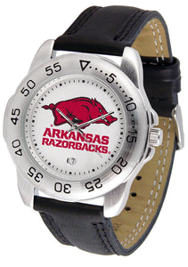 Arkansas Razorbacks Sport Leather Men’s Watch