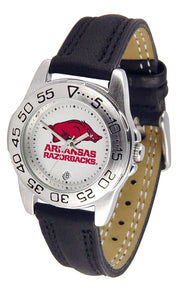 Arkansas Razorbacks Sport Leather Ladies Watch