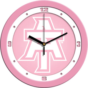 Arkansas Tech University Wall Clock - Pink
