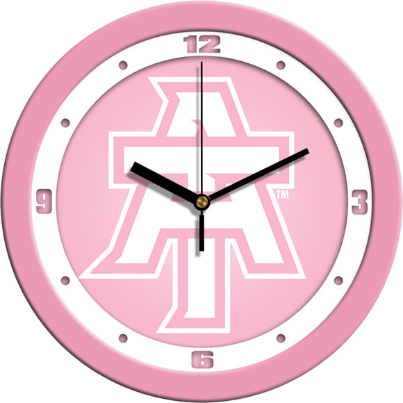 Arkansas Tech University Wall Clock - Pink