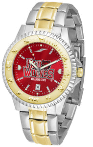 Arkansas State Red Wolves Competitor Two-Tone Men’s Watch - AnoChrome