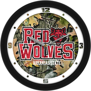 Arkansas State Red Wolves Wall Clock - Camo