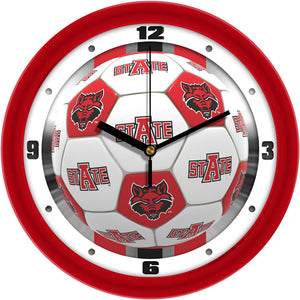 Arkansas State Red Wolves Wall Clock - Soccer