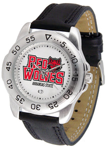 Arkansas State Red Wolves Sport Leather Men’s Watch