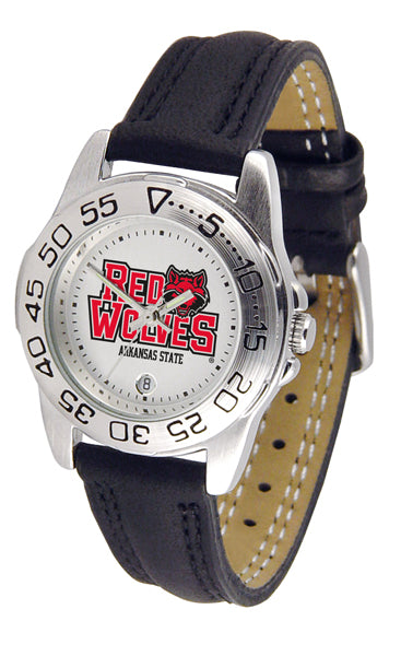 Arkansas State Red Wolves Sport Leather Ladies Watch