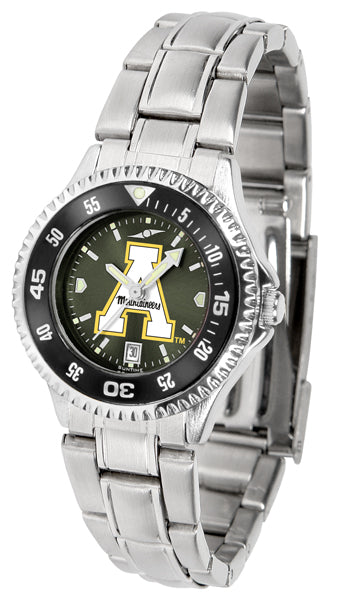 Appalachian State Mountaineers Competitor Steel Ladies Watch - AnoChrome - Color Bezel