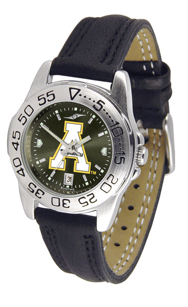 Appalachian State Mountaineers Sport Leather Ladies Watch - AnoChrome