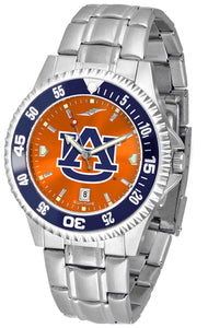 Auburn Tigers Competitor Steel Men’s Watch - AnoChrome- Color Bezel