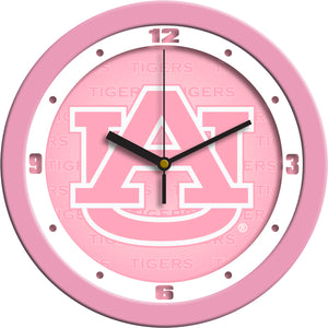 Auburn Tigers Wall Clock - Pink