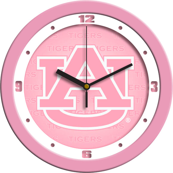 Auburn Tigers Wall Clock - Pink