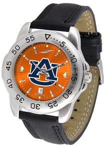 Auburn Tigers Sport Leather Men’s Watch - AnoChrome