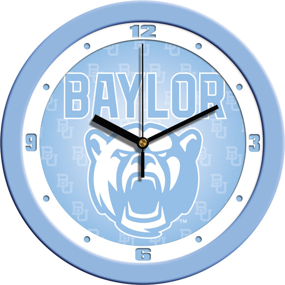 Baylor Bears Wall Clock - Baby Blue